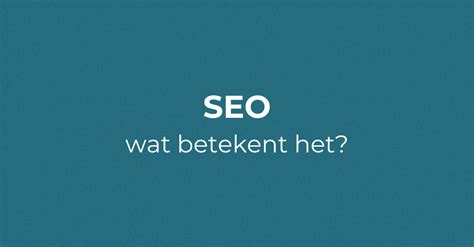 wat betekent seo.